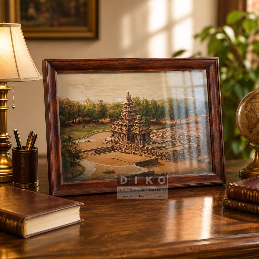 Personalized Temple Art Wooden Frame – Cozy Home Decor Gift