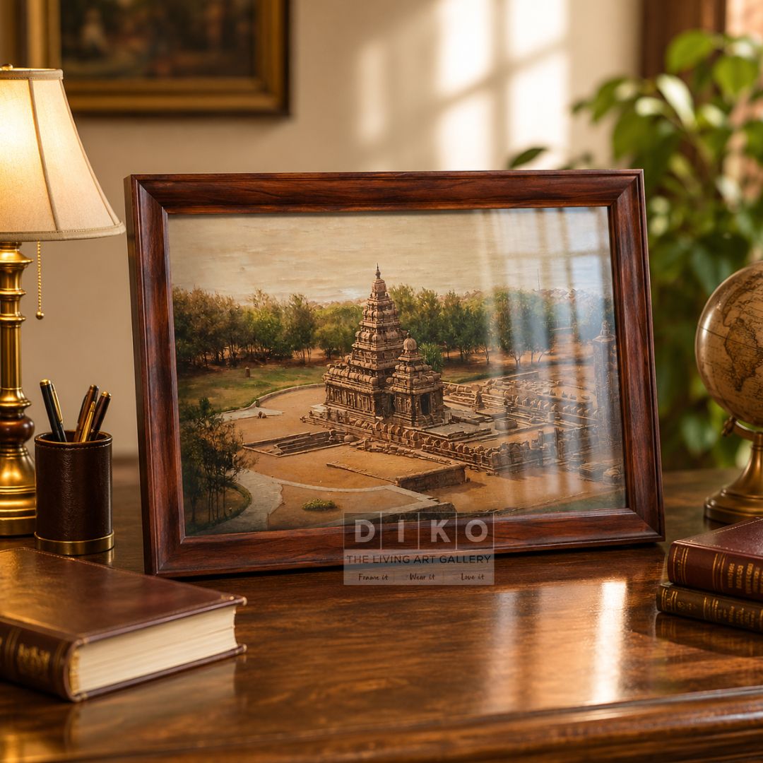 Personalized Temple Art Wooden Frame – Cozy Home Decor Gift