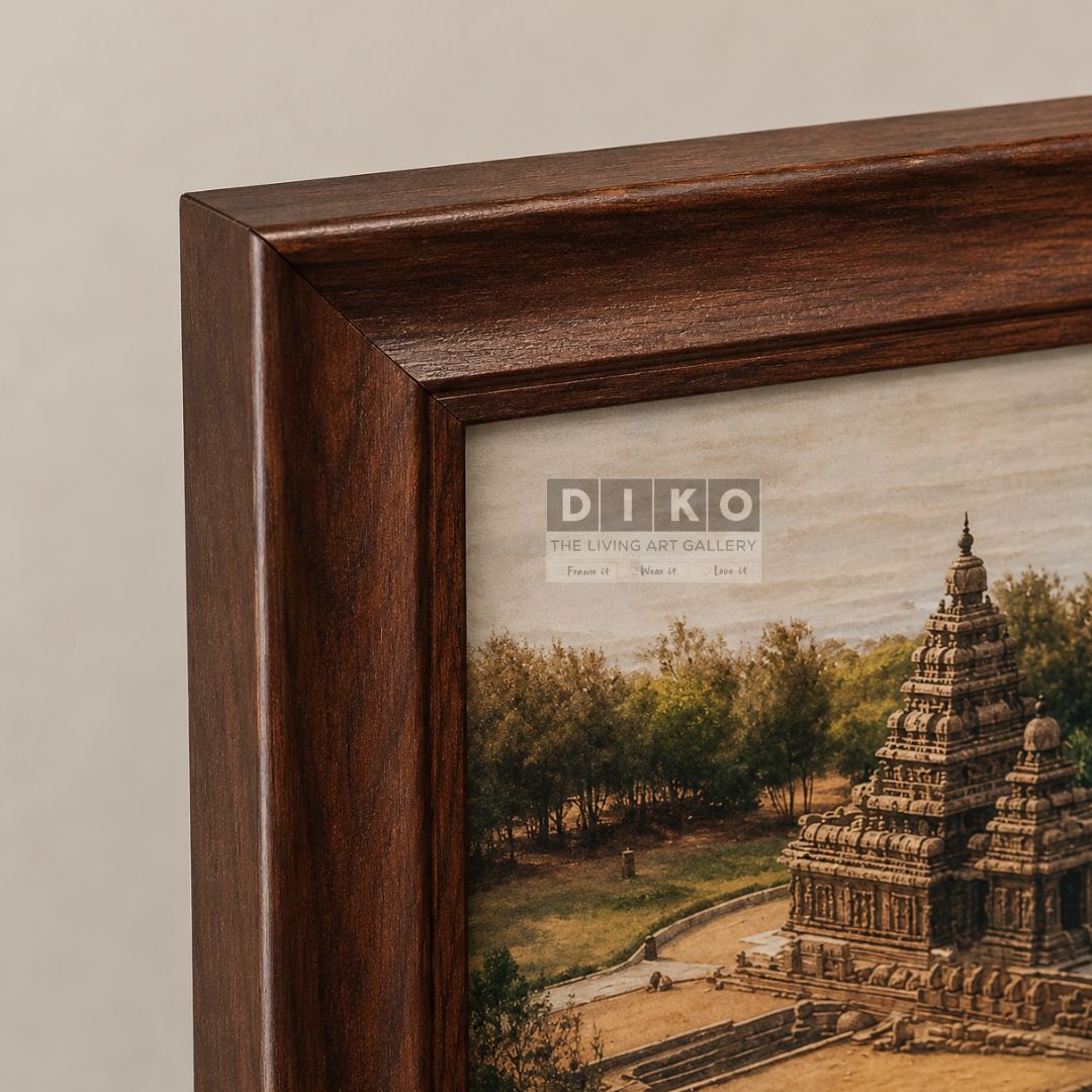 Personalized Temple Art Wooden Frame – Cozy Home Decor Gift