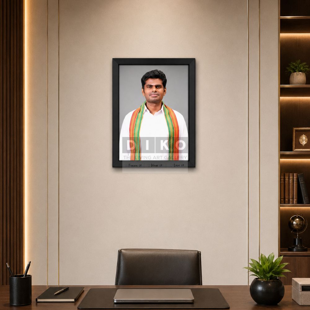 Annamalai Premium Framed Portrait – Black Frame Edition