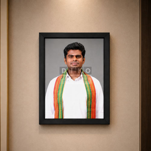 Annamalai Premium Framed Portrait – Black Frame Edition