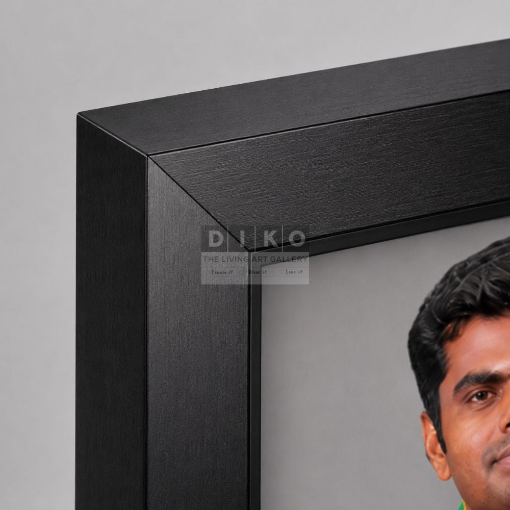 Annamalai Premium Framed Portrait – Black Frame Edition