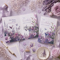 Lavender Bloom Birthday Greeting Card Set – Floral Butterfly Design with Premium Envelope