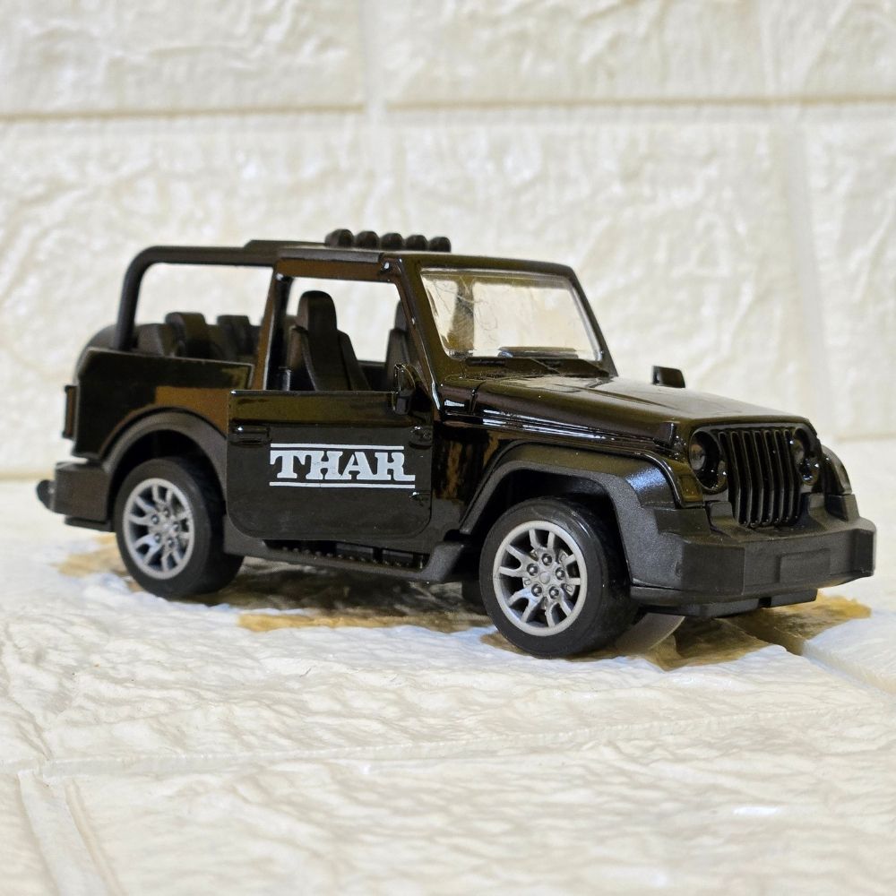 Black Mahindra Thar Metal Die Cast