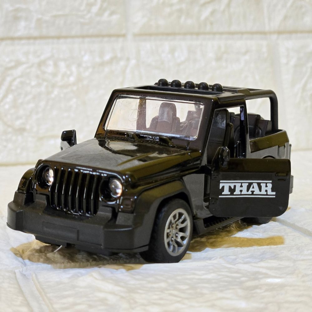 Black Mahindra Thar Metal Die Cast