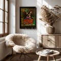 Handcrafted Musical Ganesha Clay Mural – Traditional Tribal Style Decorative Frame