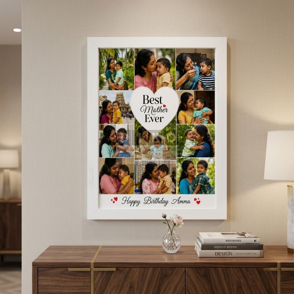 Best Mother Ever – Personalized Birthday Photo Collage Frame