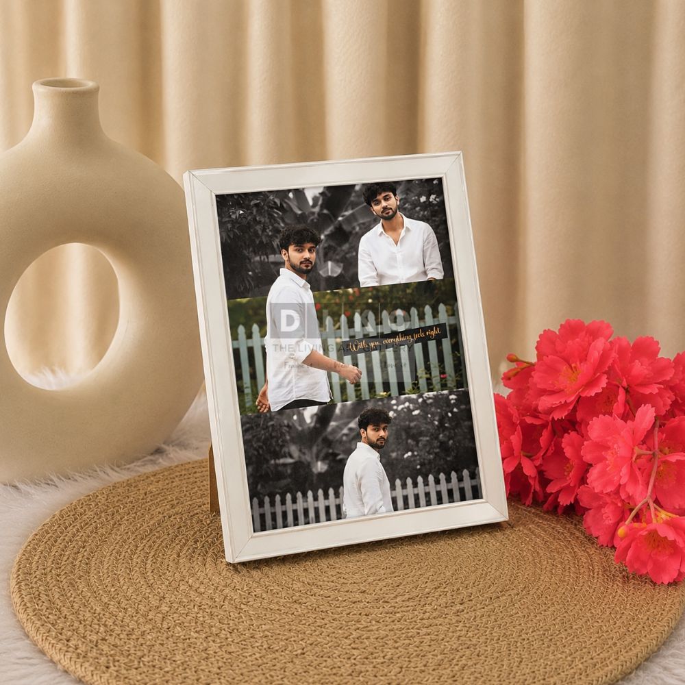 Personalized Photo Frame for Him | Custom Memory Collage Frame | Aesthetic Handmade Gift for Boyfriend, Husband & Best Friend