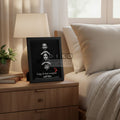 Personalized Family Photo Frame – Custom Black & White Portrait Wall Art with Quote | Premium Memory Keepsake Gift