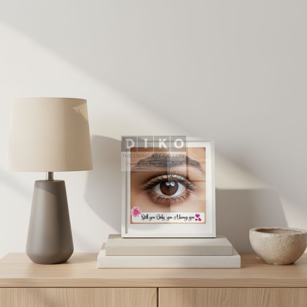 Personalized Eye Photo Frame – “Still Your Only You” Custom Memory Gift
