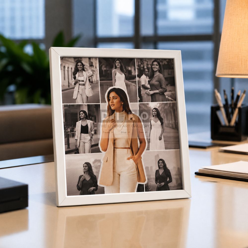 Personalized Photo Collage Frame | Custom Aesthetic Picture Frame | Handmade Memory Gift for Birthday, Anniversary & Best Friend
