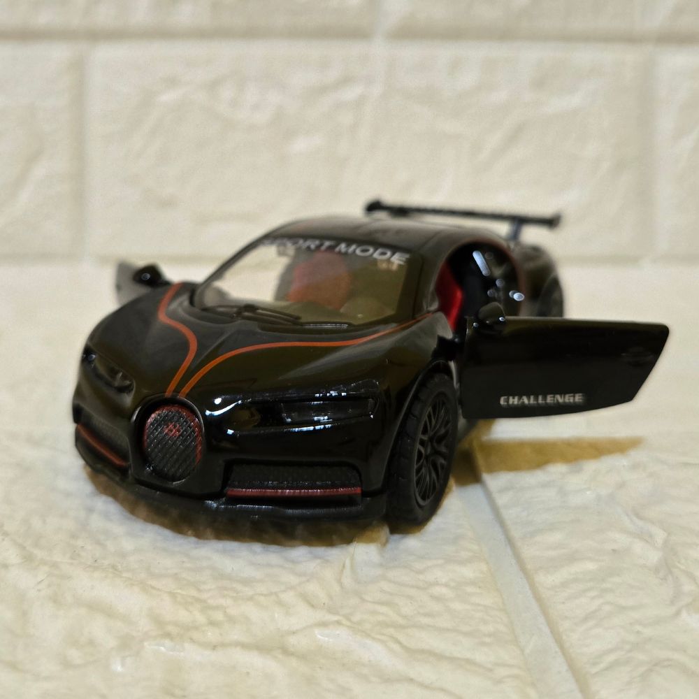 Combo Red & Black Bugatti Metal Die-Cast