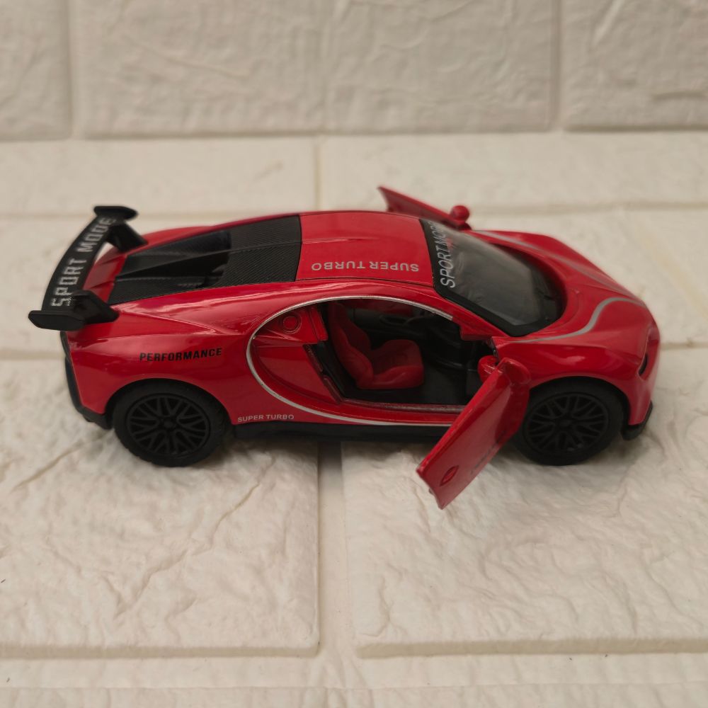 Combo Red & Black Bugatti Metal Die-Cast