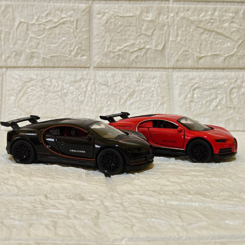 Combo Red & Black Bugatti Metal Die-Cast