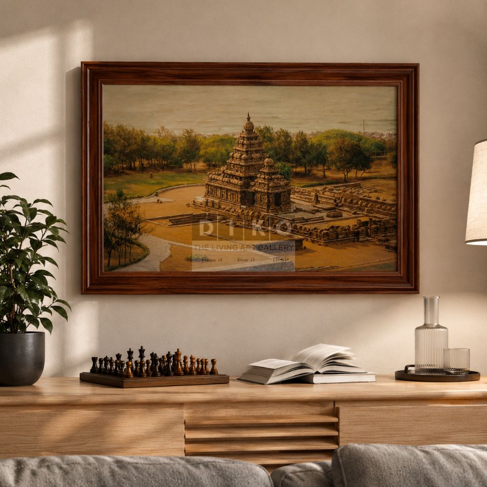 Personalized Temple Art Wooden Frame – Cozy Home Decor Gift