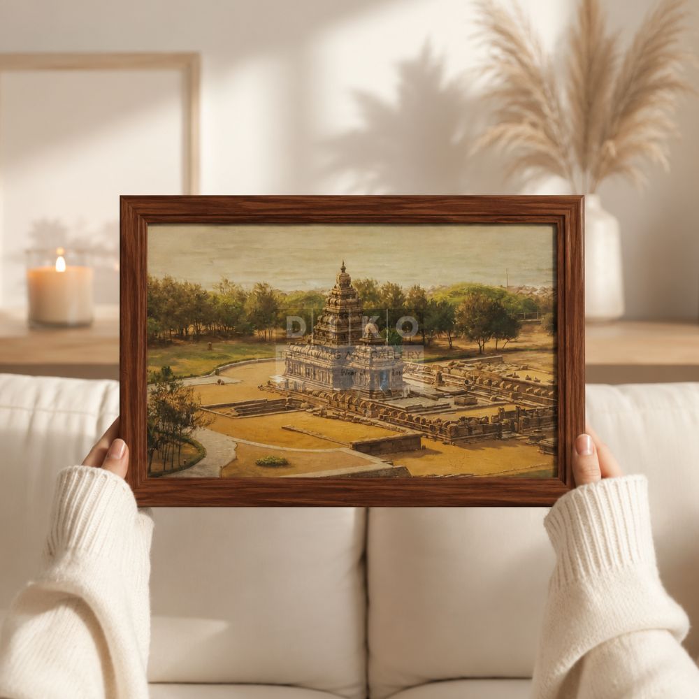 Personalized Temple Art Wooden Frame – Cozy Home Decor Gift