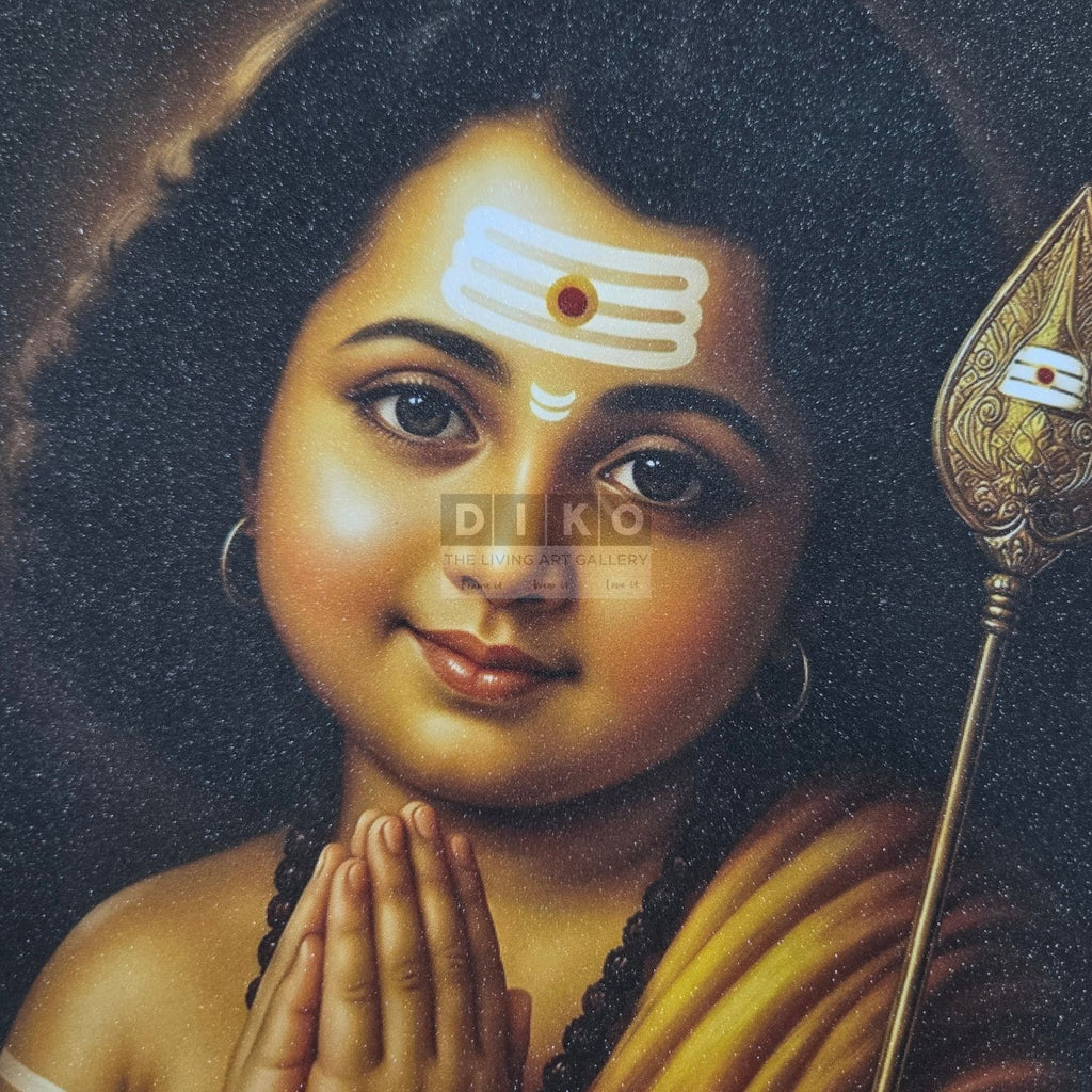Child Lord Murugan (Kartikeya) Devotional Artwork