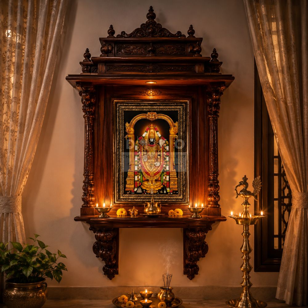 Sacred Lord Venkateswara Balaji Devotional Wall Art Frame