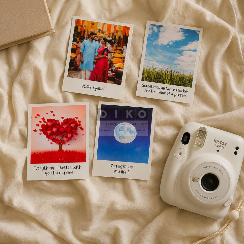 Personalized Mini Polaroid Photo Cards – Cute Memory Prints for Couples & Friends