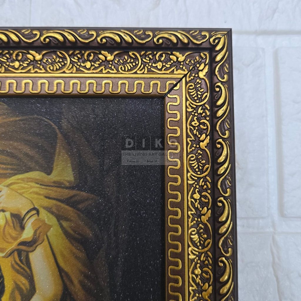 Divine Radha Krishna Love Dance Wall Art Frame