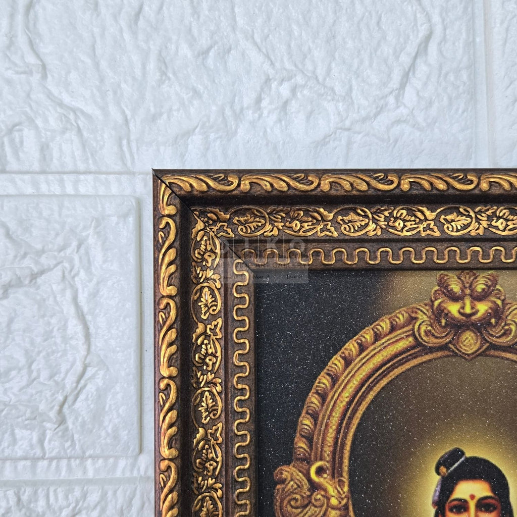 Sacred Tamil Saints Framed Wall Art – Thirugnanasambandar, Thirunavukkarasar, Sundarar & Manikkavasagar Premium Gold Frame