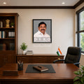 Framed Portrait of Edappadi K. Palaniswami – Premium Black Wooden Photo Frame