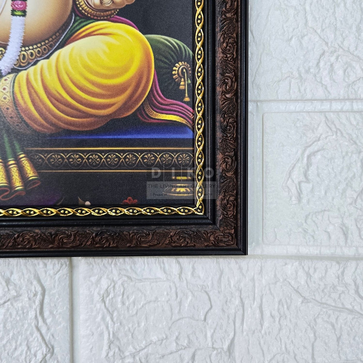 Divine Ganesha Blessings – Traditional Framed Wall Art