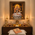 Divine Harmony – Goddess Saraswati Premium Framed Wall Art