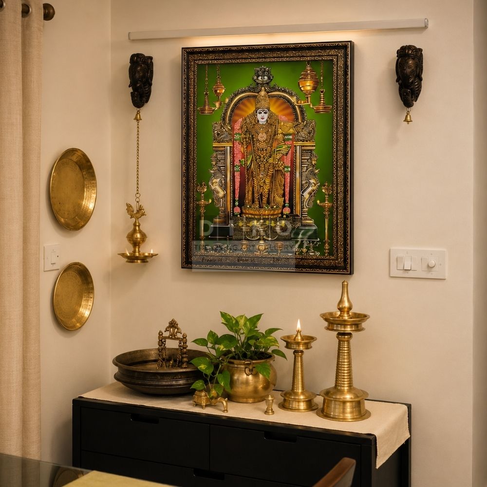 Divine Maruthamalai Murugan Devotional Wall Art Frame