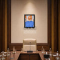 Elegant Indian Leader Prime Minister Modi Wall Art – Black Frame Edition