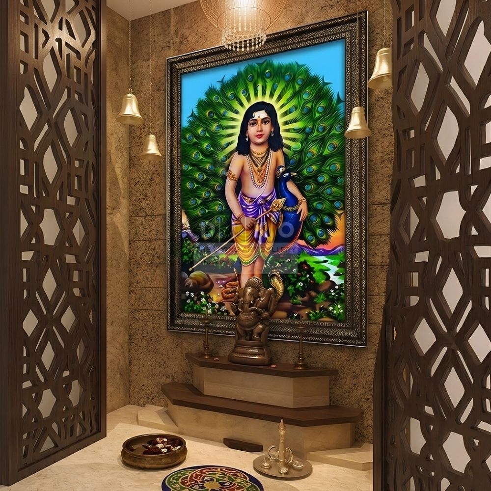 Divine Grace of Lord Murugan – Premium Wall Frame