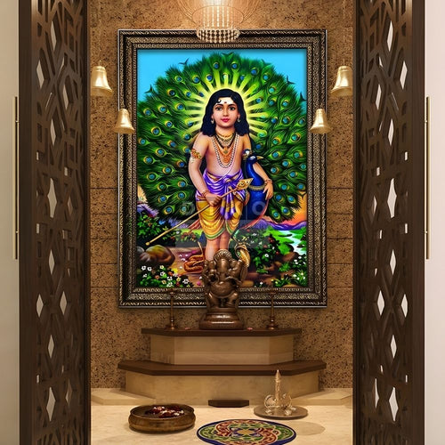 Divine Grace of Lord Murugan – Premium Wall Frame
