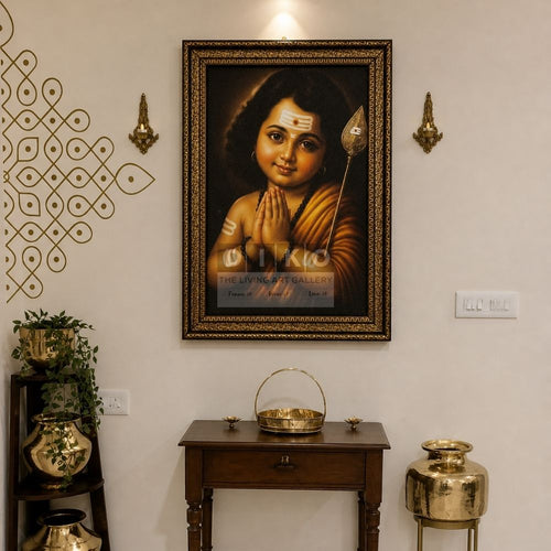 Child Lord Murugan (Kartikeya) Devotional Artwork
