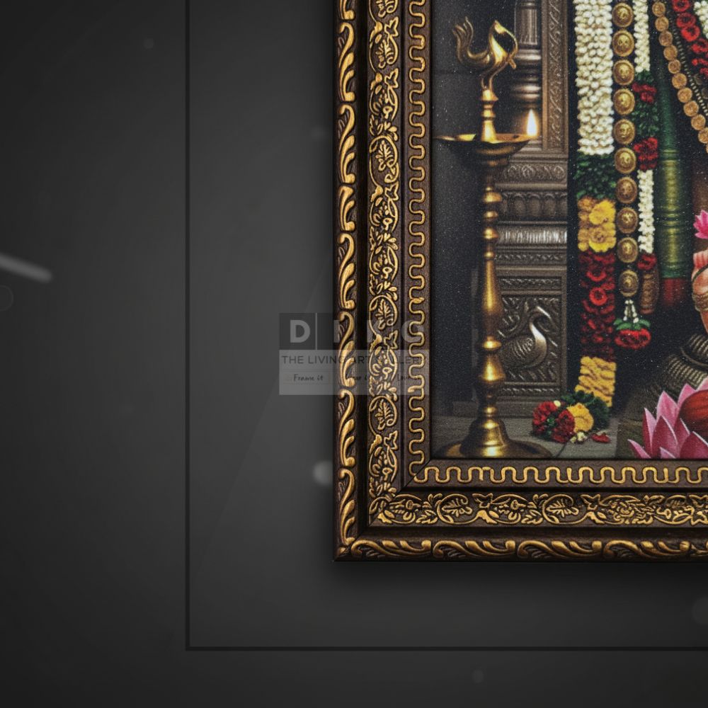 Sacred Tirupati Balaji & Lakshmi Divine Wall Frame