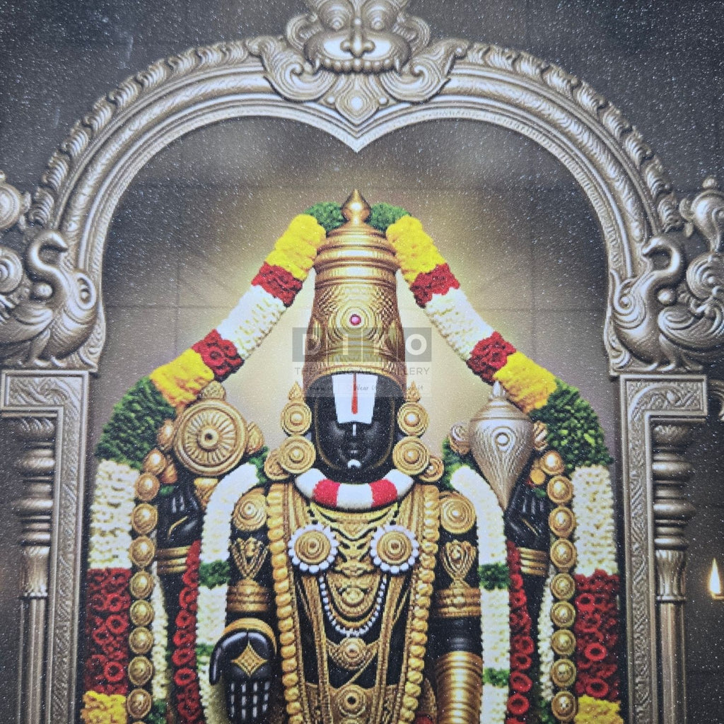 Sacred Tirupati Balaji & Lakshmi Divine Wall Frame