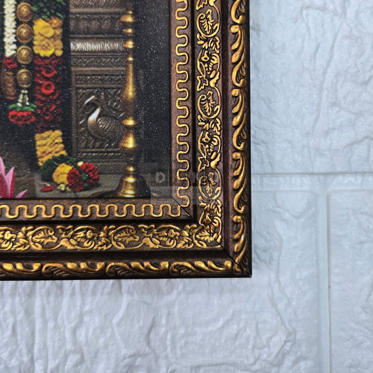 Sacred Tirupati Balaji & Lakshmi Divine Wall Frame