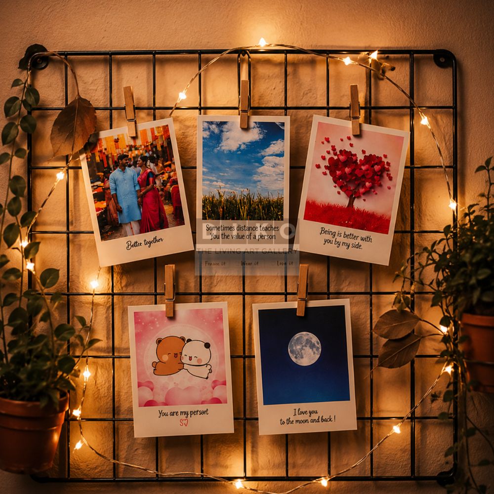 Personalized Mini Polaroid Photo Cards – Cute Memory Prints for Couples & Friends