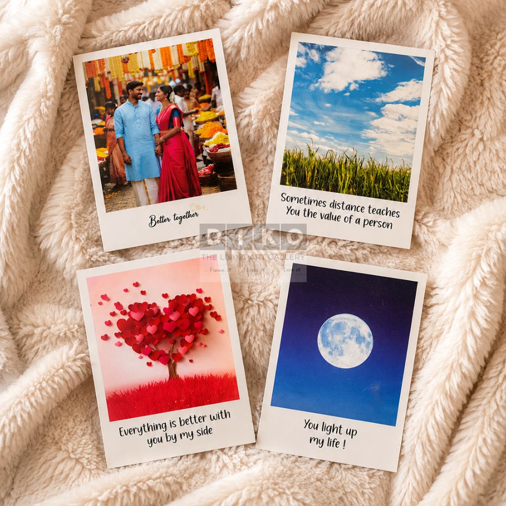 Personalized Mini Polaroid Photo Cards – Cute Memory Prints for Couples & Friends