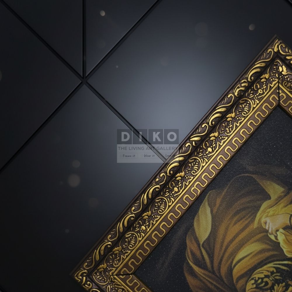 Divine Radha Krishna Love Dance Wall Art Frame