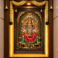 Divine Samayapuram Amman Premium Framed Wall Art for Home Temple & Pooja Room