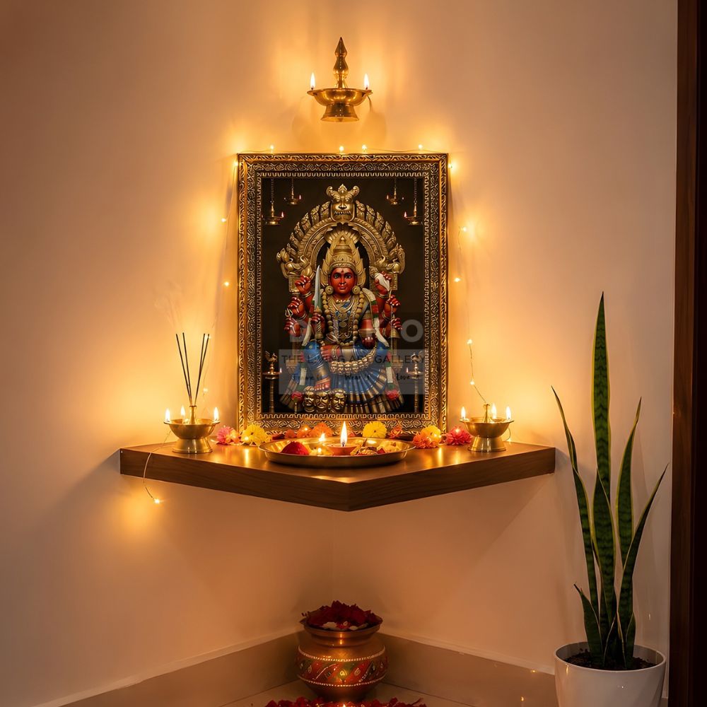 Traditional Hindu Goddess Premium Wall Decor