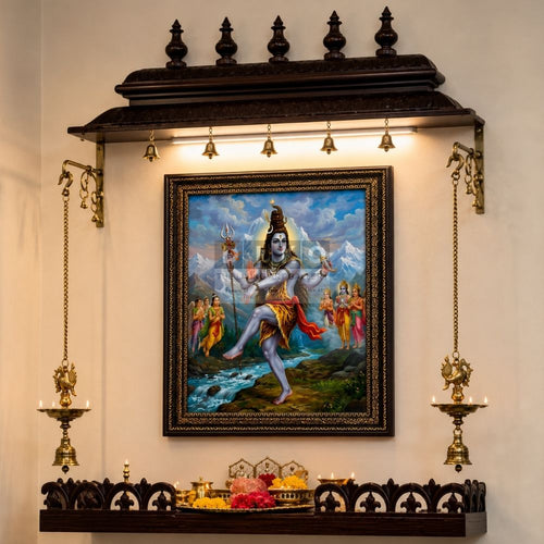Divine Lord Shiva Tandava Devotional Wall Art Frame