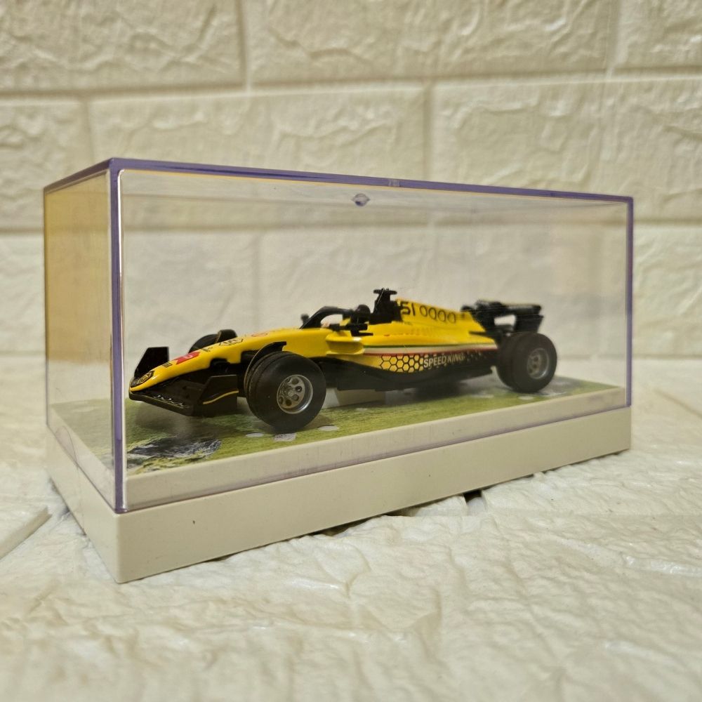 Speed King Formula Racing Car Miniature – Yellow Die-Cast Toy Model