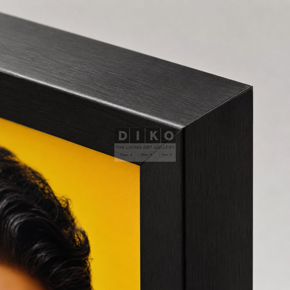 Premium Framed Celebrity Portrait – Black & Gold Edition