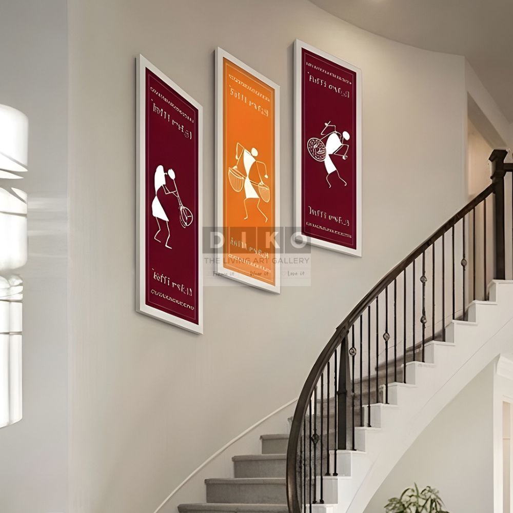 Rhythms of Tradition – African Tribal Warli Art Set