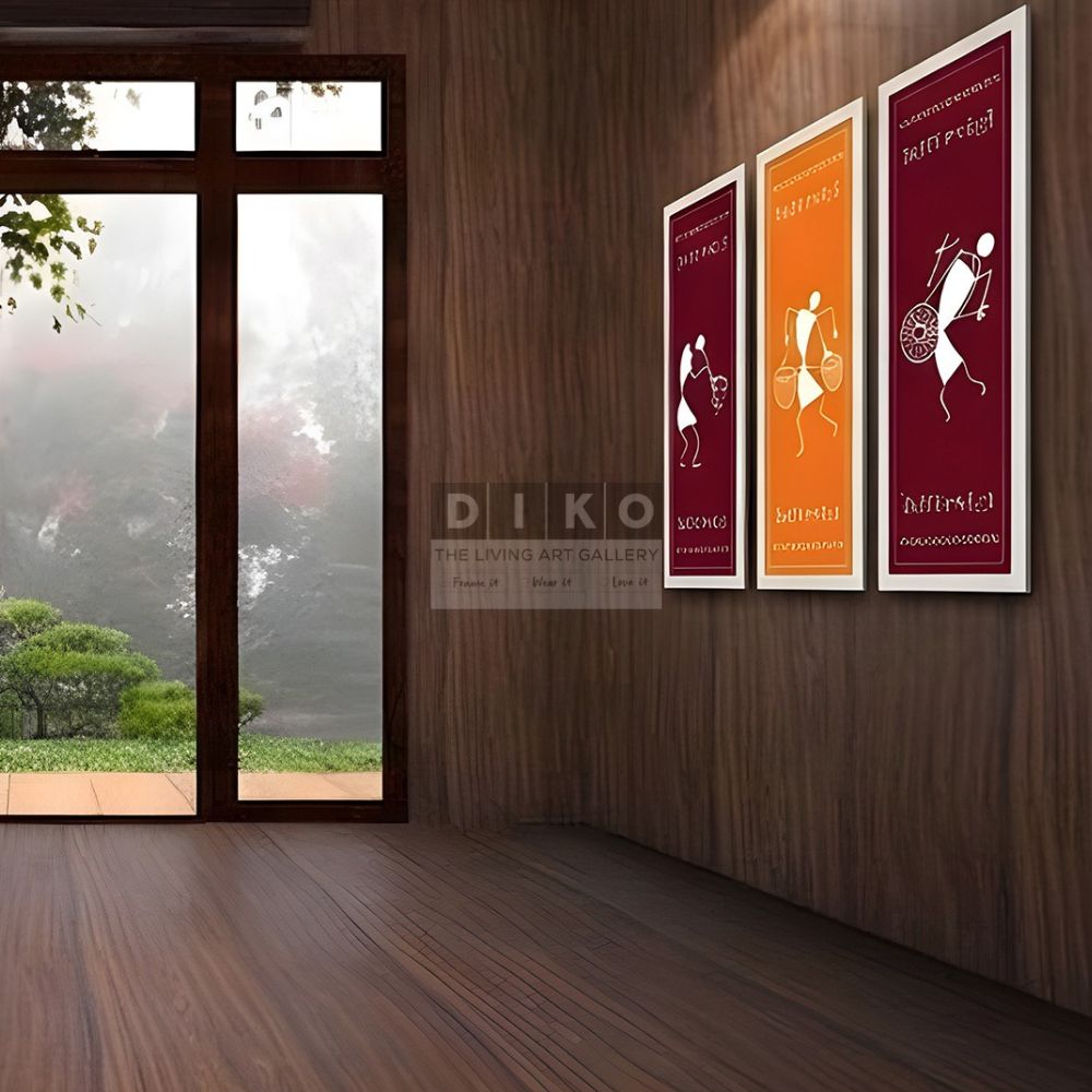 Rhythms of Tradition – African Tribal Warli Art Set