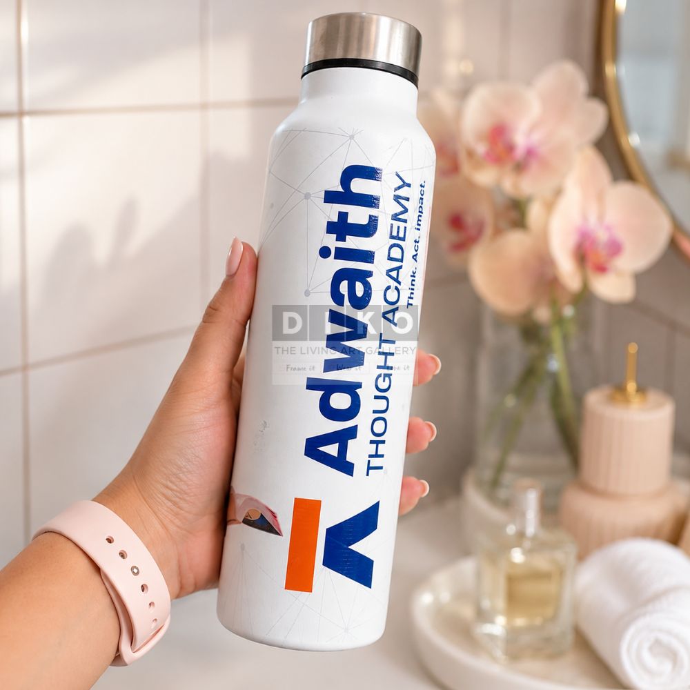 Premium Personalized Stainless Steel Vacuum Insulated Water Bottle Gift Set | Corporate Flask with Luxury Gift Box