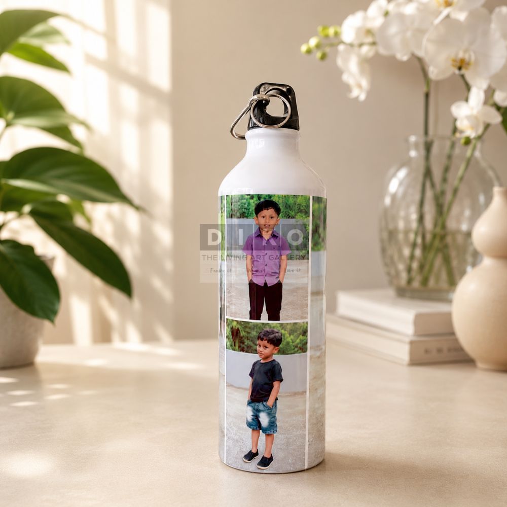 Personalized Photo Print Stainless Steel Water Bottle for Kids & Gifts